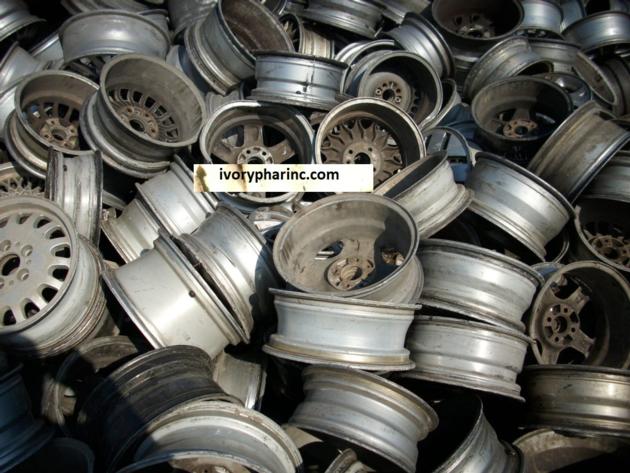 Aluminum wheel scrap available for sale, (rims)