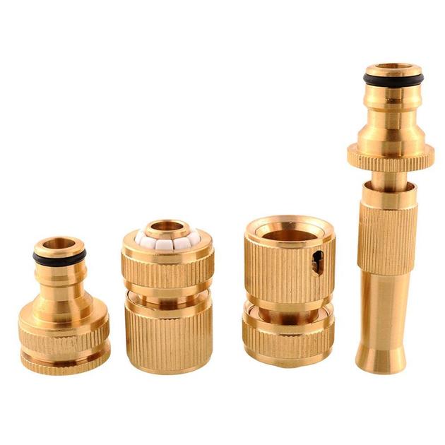  Brass Threaded Faucet Hose Water Pipe Tap 