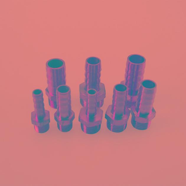 Brass male Hose Barb with Straight Fitting Style, NPT Thread Size