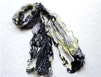 100% silk printing scarf