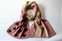 Knitted acrylic scarf