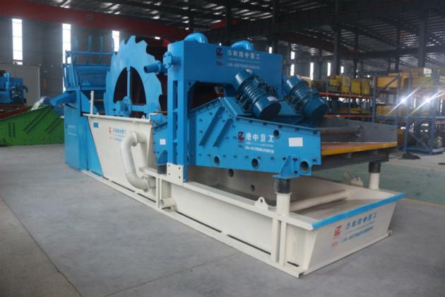Compact Sand Washer With Trommel Screen