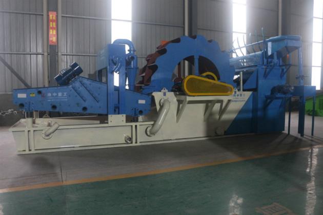 Compact Sand Washer With Trommel Screen