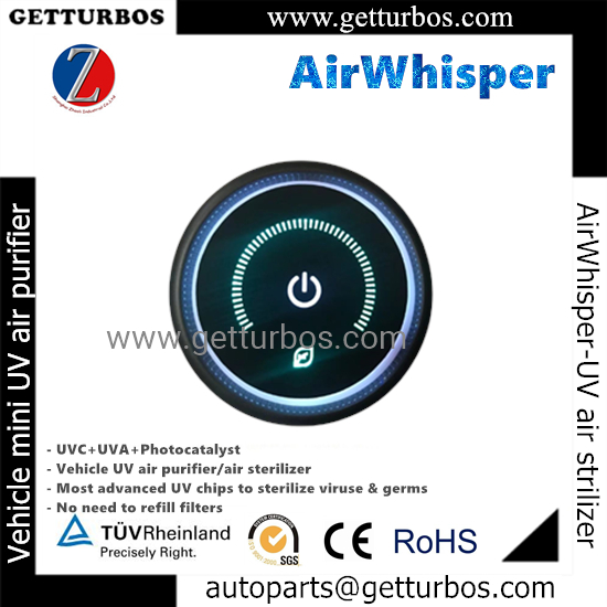 Air Whisper car air uv sterilizer to kill viruses in air