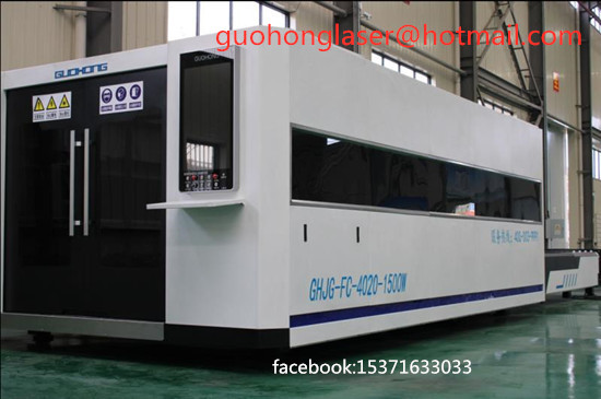 Large enclosed laser cutting machine