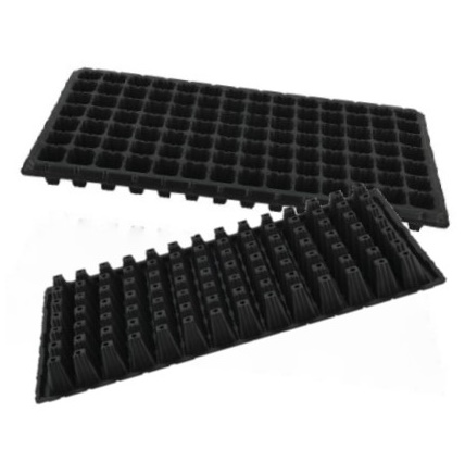 Plastic Seed Tray PS Black Nursery