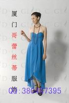 Flounce Evening bridesmaid cocktail ball dress gown 