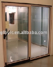 Aluminium-wood sliding door