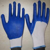blue nitrile coated working gloves NG1501-11