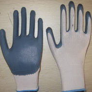 sell gray nitrile coated working gloves NG1501-2