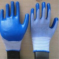 blue nitrile coated working gloves NG1501-21