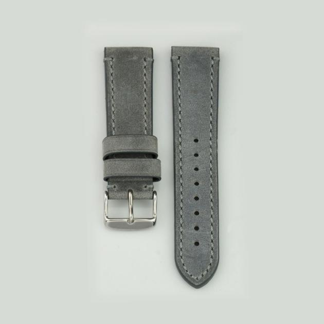 GREY LEATHER WATCH STRAP MANUFACTURER