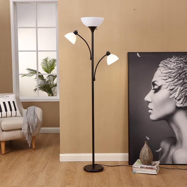 Torchiere Floor Lamp With 2 Reading