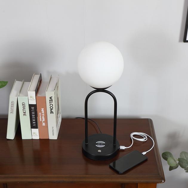 Dimmable LED Desk Lamp Glass Globe