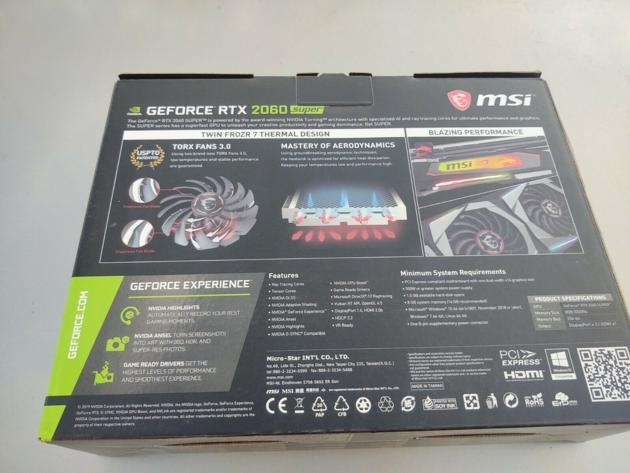 GeForce RTX 2060 SUPER 8GB GDDR6