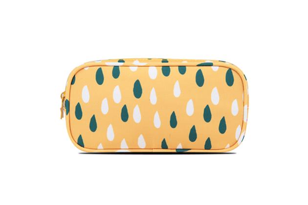 Single Compartment Paper Straw Square Tube Pencil Case Made From Recycled Materials In Color Weaving