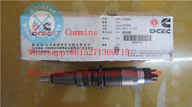Dongfeng cummins isle diesel engine fuel injector 4937065/0445120123