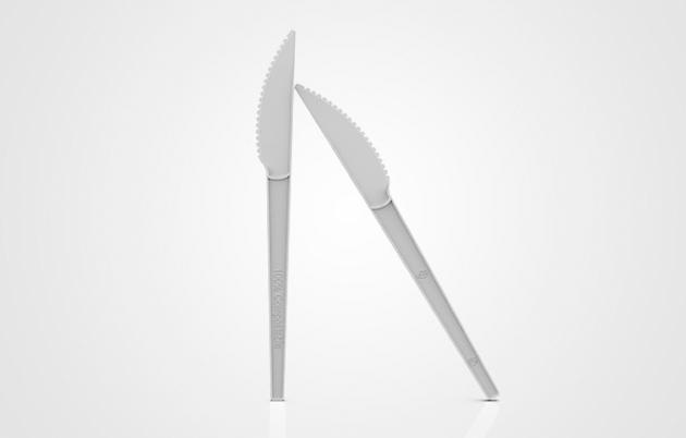 PLA Cutlery Set White