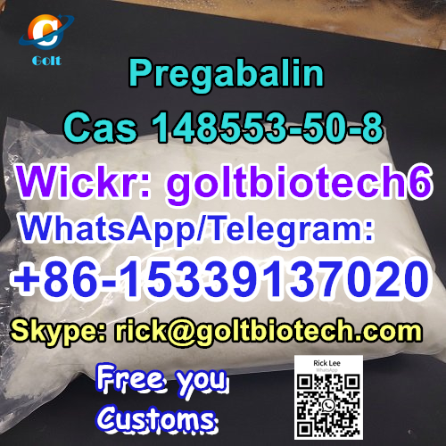 100% pass customs Pregabalin powder Lyrica Cas 148553-50-8 for nerve pain supplier
