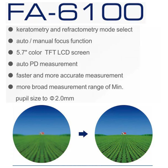 FA 6100K Auto Refractometer Keratometer Auto