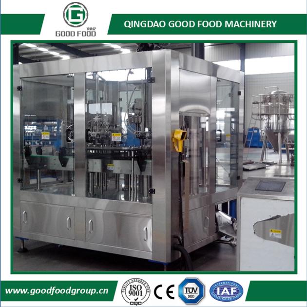 700-1500 BPH Beer Bottling Machine/Bottle rinsing filling sealing 3-in-1 machine/beverage bottling m