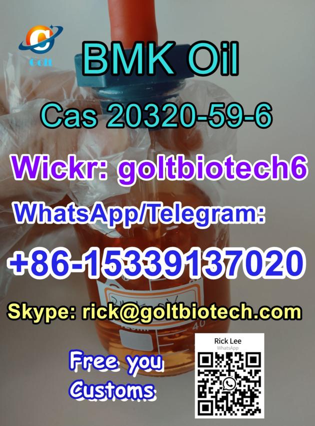 High Yield Bmk Oil buy bmk liquid pmk oil CAS 20320-59-6 supplier 100% safe delivery