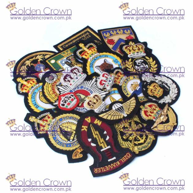 Hand Made Bullion Embroidery Badges Supplier