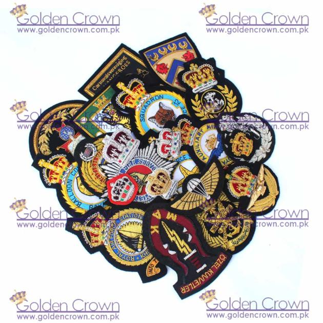 Hand Made Bullion Embroidery Badges Supplier