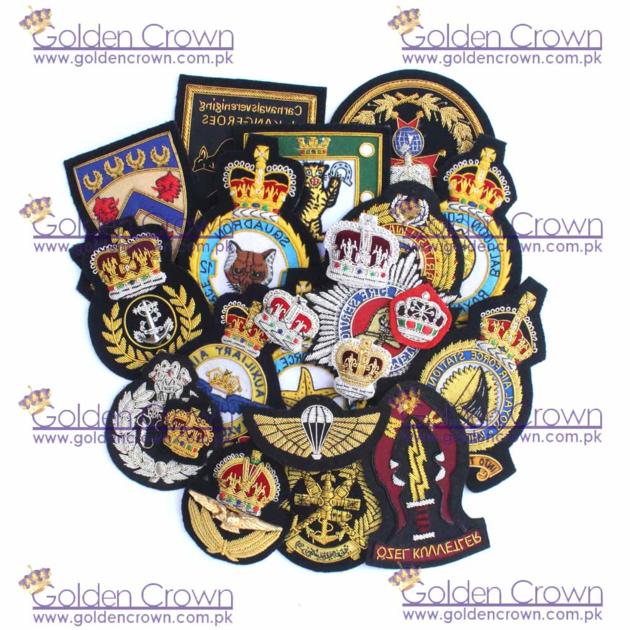 Hand Made Bullion Embroidery Badges Supplier