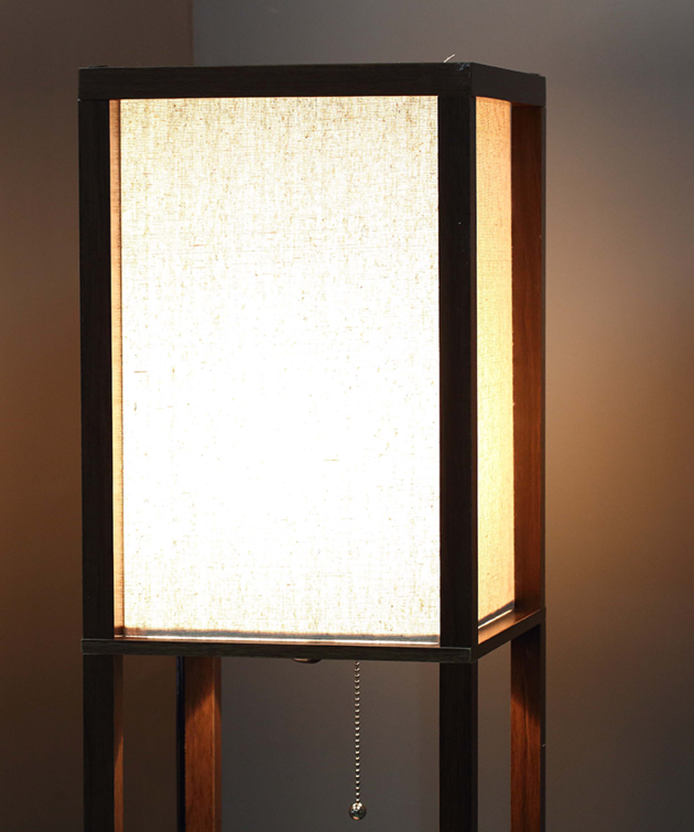 Shelf Floor Lamp Wooden Floor Lamp