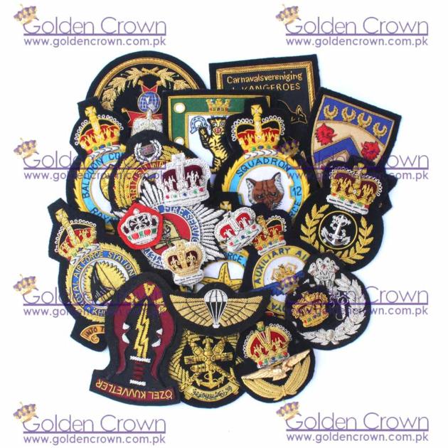 Hand Made Bullion Embroidery Badges Supplier