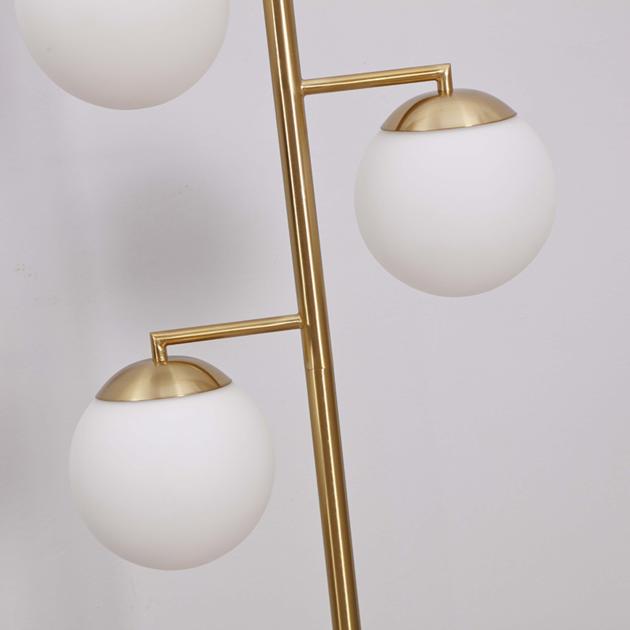 Frosted Glass Globe Floor Lamp 3