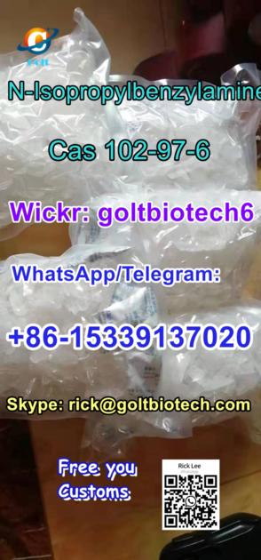 100% pass customs N-Isopropylbenzylamine CAS 102-97-6 crystal rod suppliers 