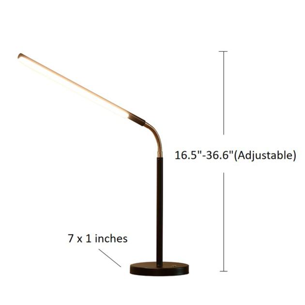 Dimmable and Adjustable LED Desk Lamp,3 Brightness Levels Touch Control Table Lamp,Eye-Care Reading