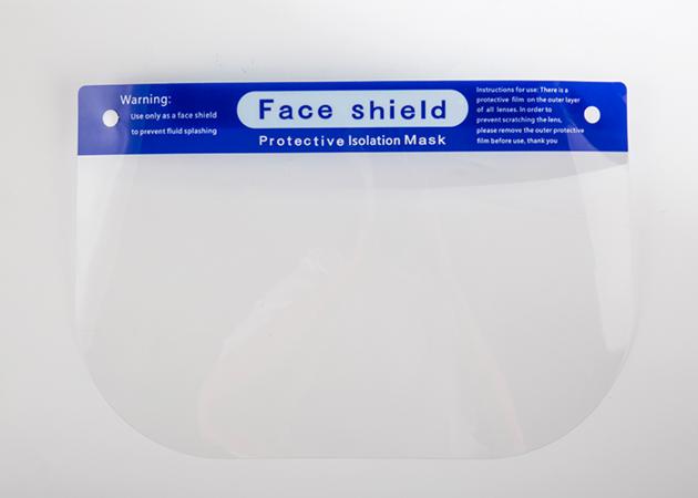 Recyclable Plastic Elastic Band Full Cover Dust-proof Face Shield