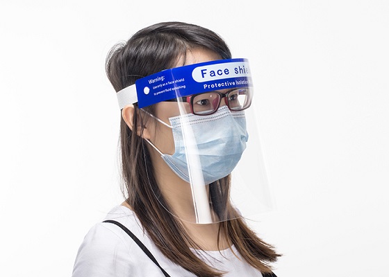 Medical Clear Vision Anti Splash Protective Protective Face Shield With Sponge