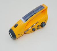 GR-288BS	 Solar/Crank Dynamo Flashlight with Radio&Charger(350mA)