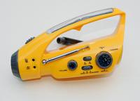 Solar/crank dynamo Flashlight with Charger/Radio(AM,FM)