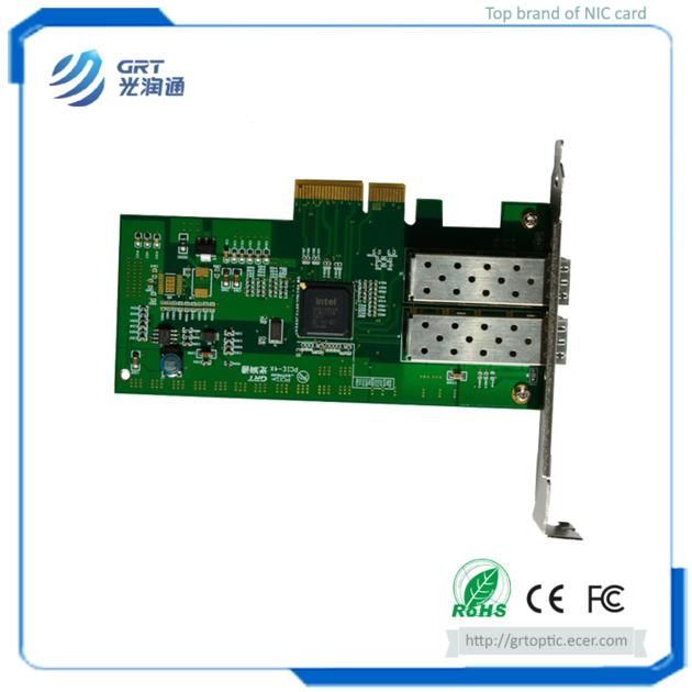 F902E PCIe 1G  2-Port Intel I350 Ethernet Controller Server Adapter Fiber Optic Network Card