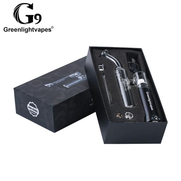 Greenlightvapes glass pipe wax dab rig portable vaporizer G9 henail mini