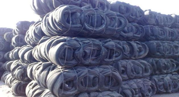 TYRE SCRAPS  IN BALES