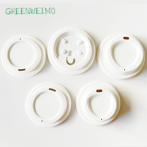 Biodegradable Bagasse Coffee Cups with Lids