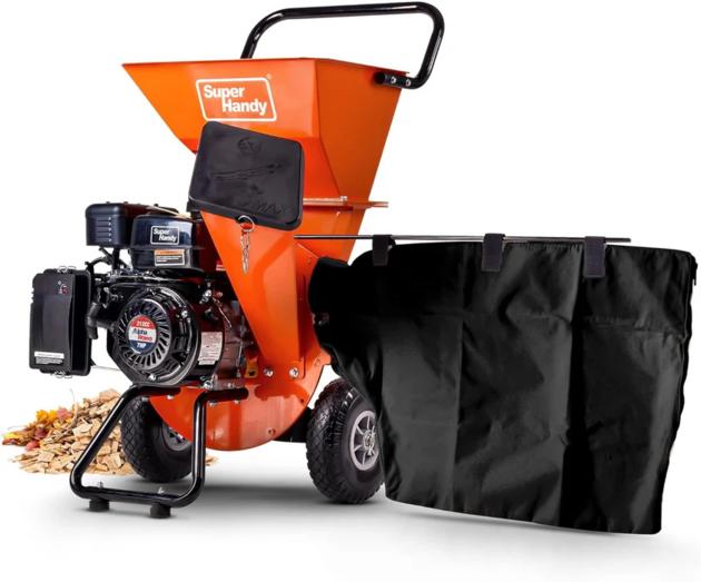 SuperHandy Wood Chipper Shredder Mulcher - Heavy-Duty 7HP, 3-in-1 Multi-Function