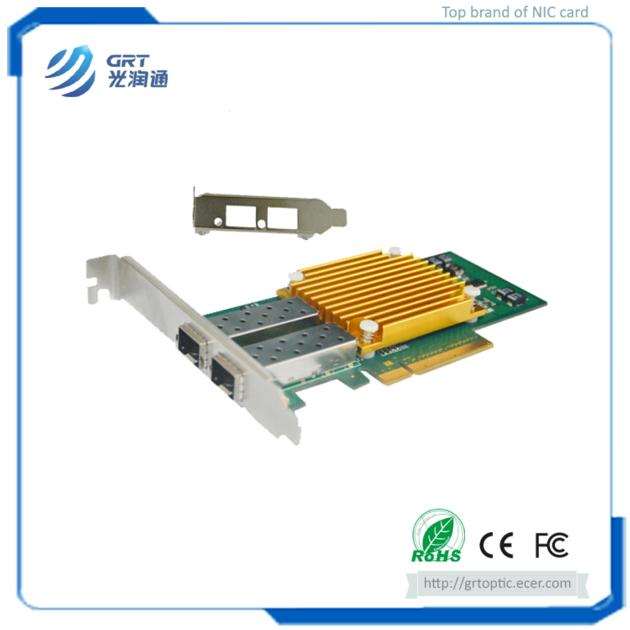 F1002E PCIe 10Gb  2-Port fiber optic NIC Network Card Server Adapter