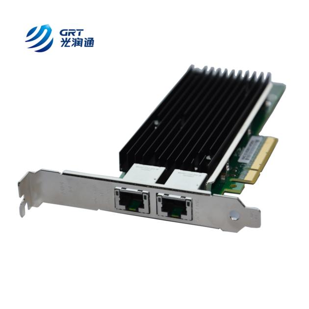 GRT Latest PCIe NIC 2 Port Copper RJ45 Network Interface Card for servers