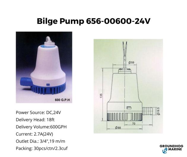 Bilge Pump 656-00600-24V