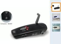 GR-287D Crank dynamo flashlight with radio/compass/charger