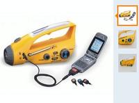 GR-288A DC crank dynamo flashlight with FM radio