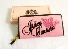 Juicy Couture Velour zipper Clutch