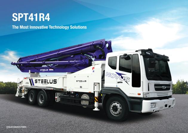 Truck-mounted concrete pump, 41M, R4